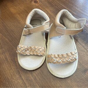 Monkey Feet Toddler Braided Leather Sandals. Size 18-24 months.